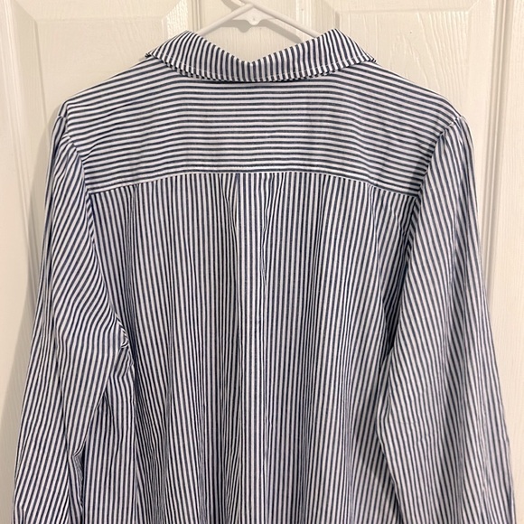 Duffield Lane Iris Dress In Navy and White Classic Stripe NWT Size XL - Picture 5 of 9